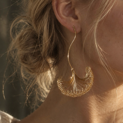 Ginkgo Veil Earrings