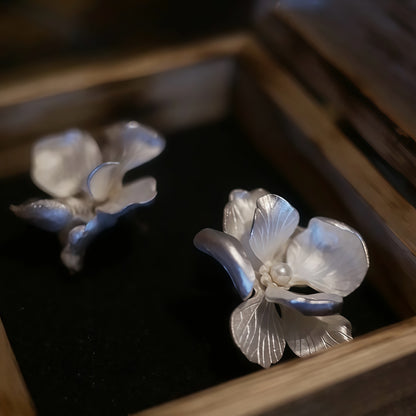 Gardenia Bloom Stud Earrings