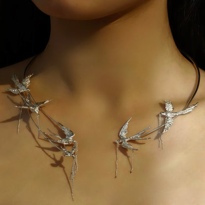 Swallow Constellation Necklace