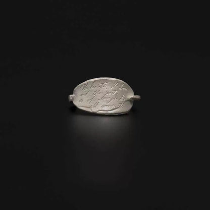 Words of Soul Engraved Rings