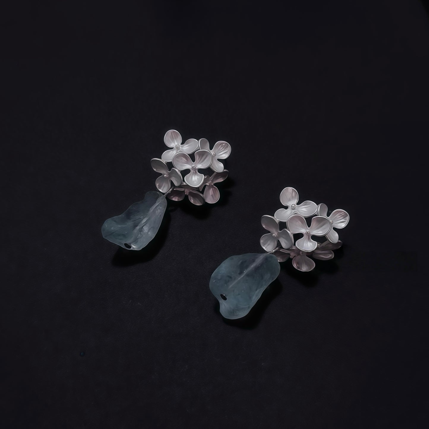 Blooming Aqua Earrings