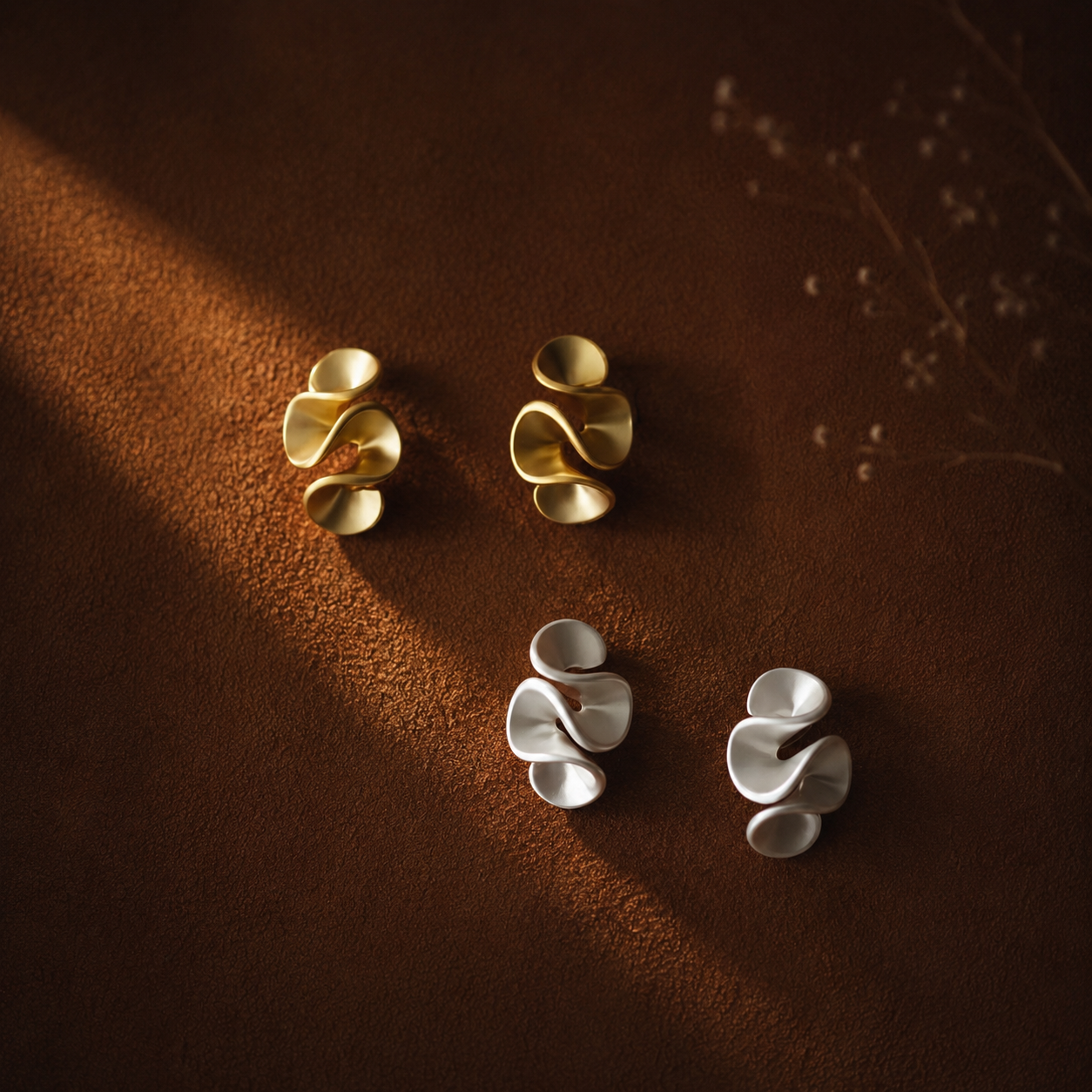 Cream Blossom Earrings