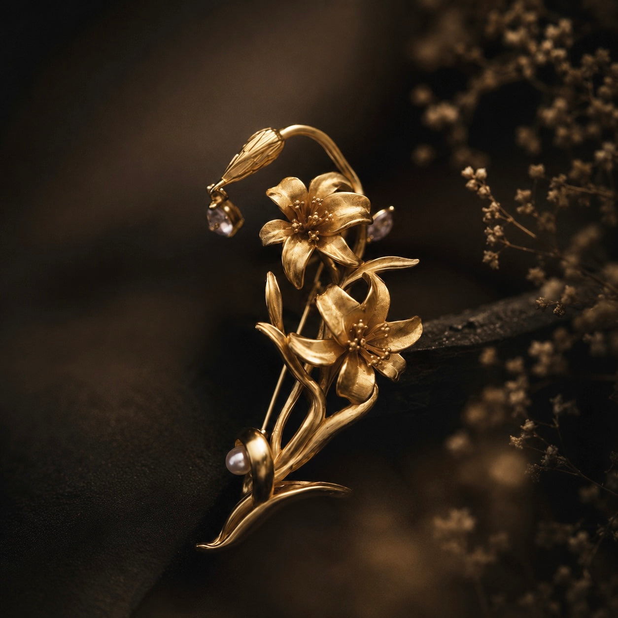 Whispering Lily Brooch