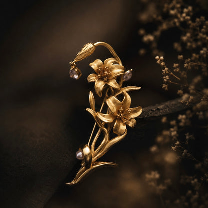 Whispering Lily Brooch