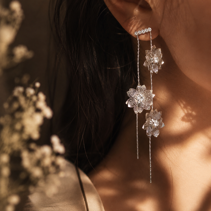 Three Petal Dance Earrings