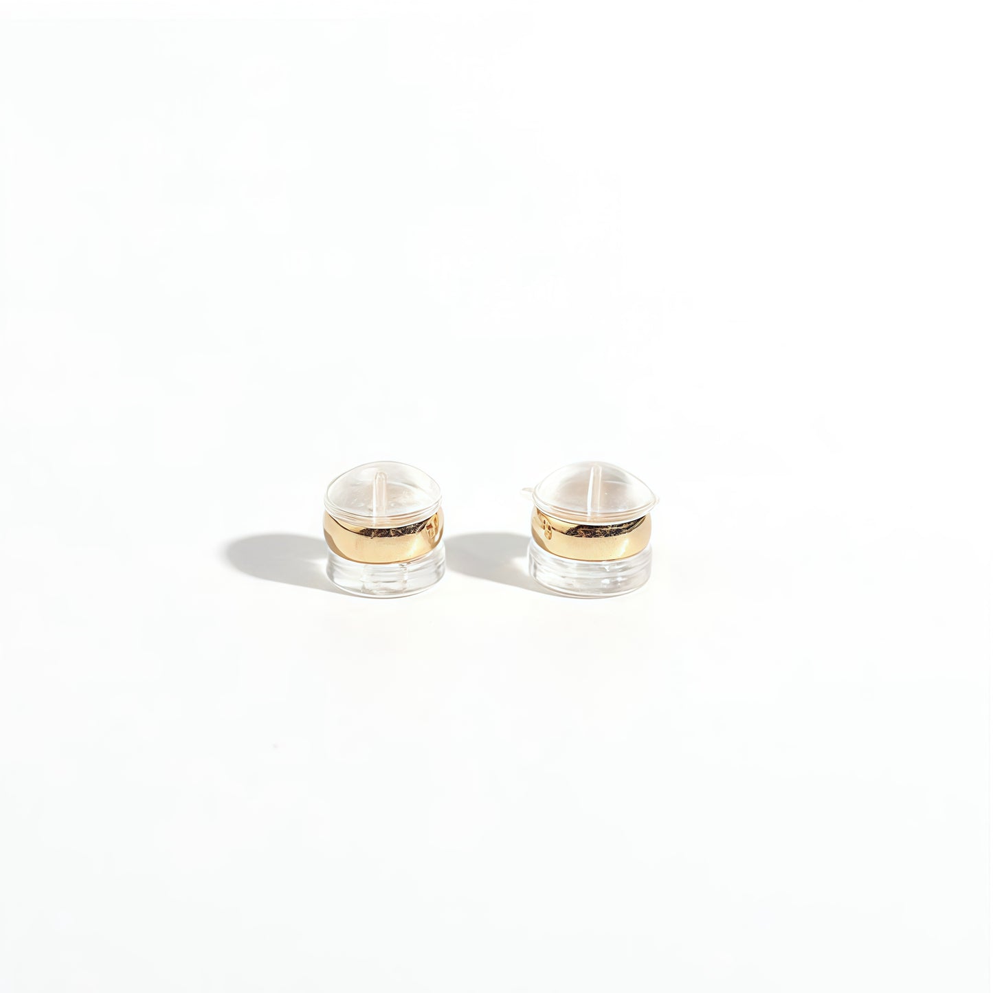 Silicone Earring Backs with Metal Core