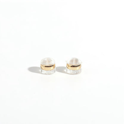 Silicone Earring Backs with Metal Core