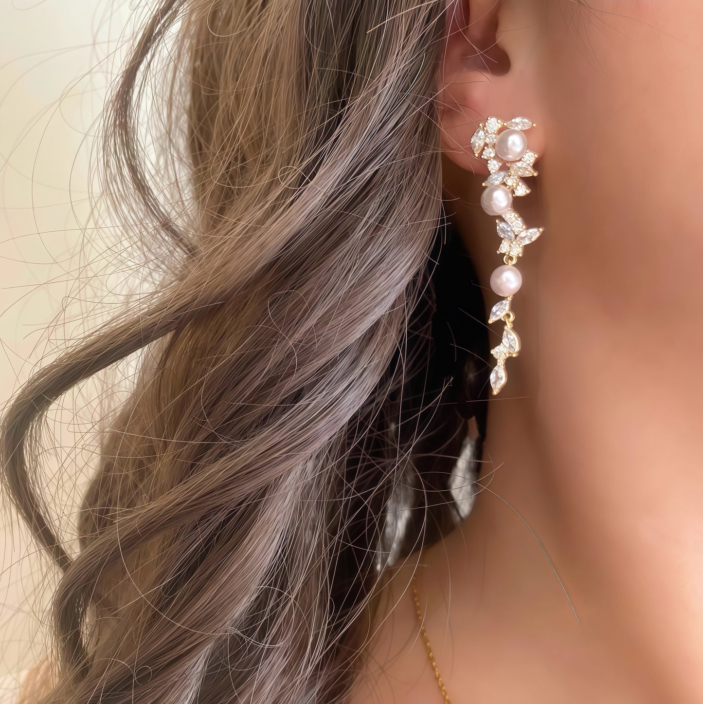 Celestial Bloom Drop Earrings