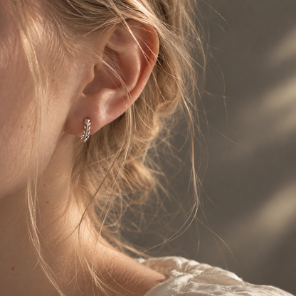 Olive Whisper Hoops