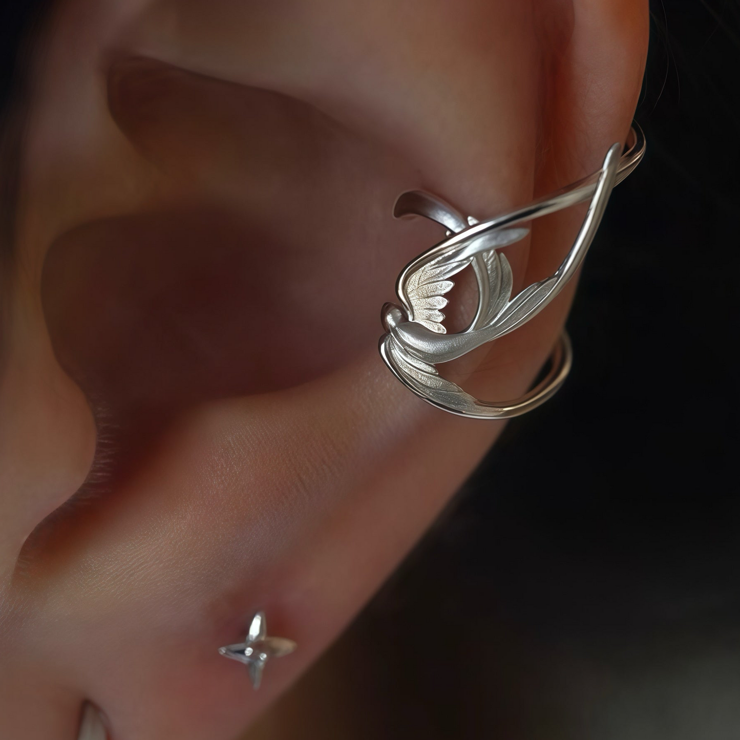 Swallow Instinct Ear Cuff