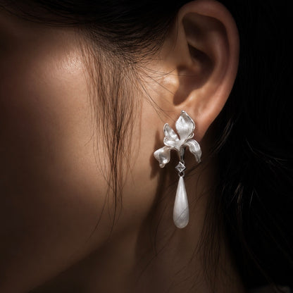 Iris Dew Drop Earrings