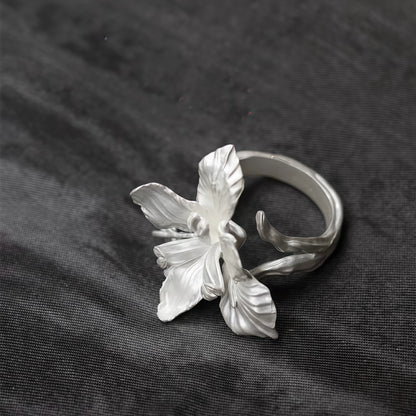 Orchid Whisper Sculptural Ring