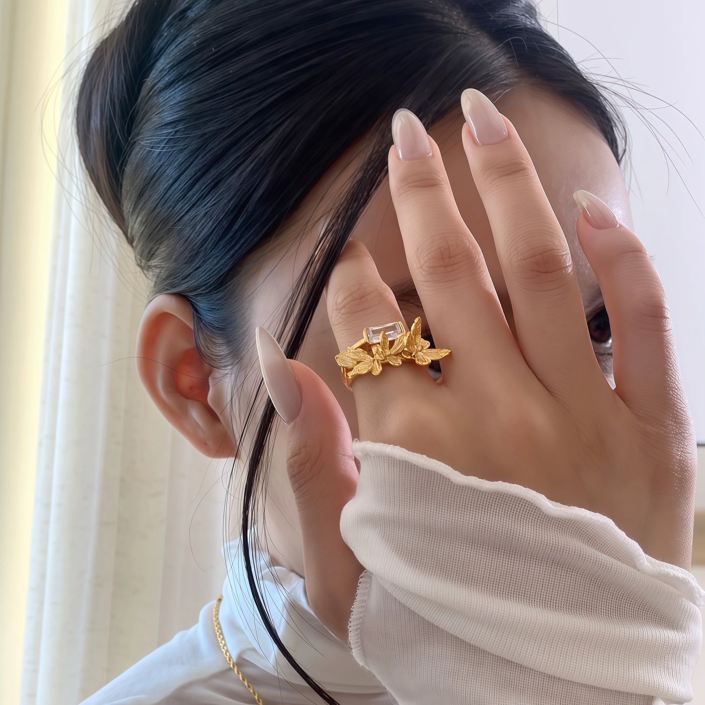 Golden Flutter Ring