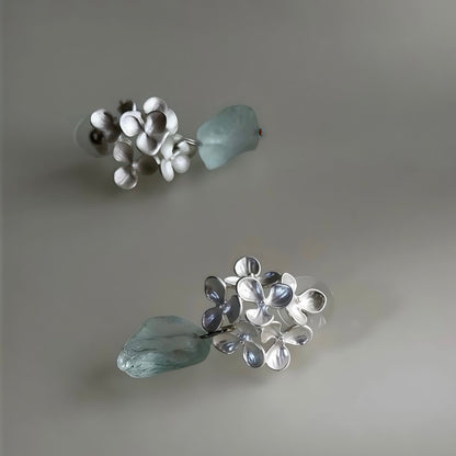 Blooming Aqua Earrings