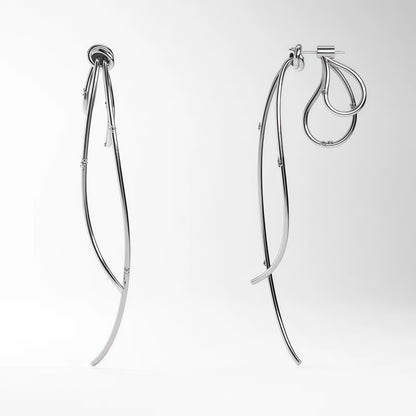 Aether Flow Earrings (2-in-1 Style)