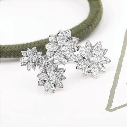 Lotus Blossom Statement Ring