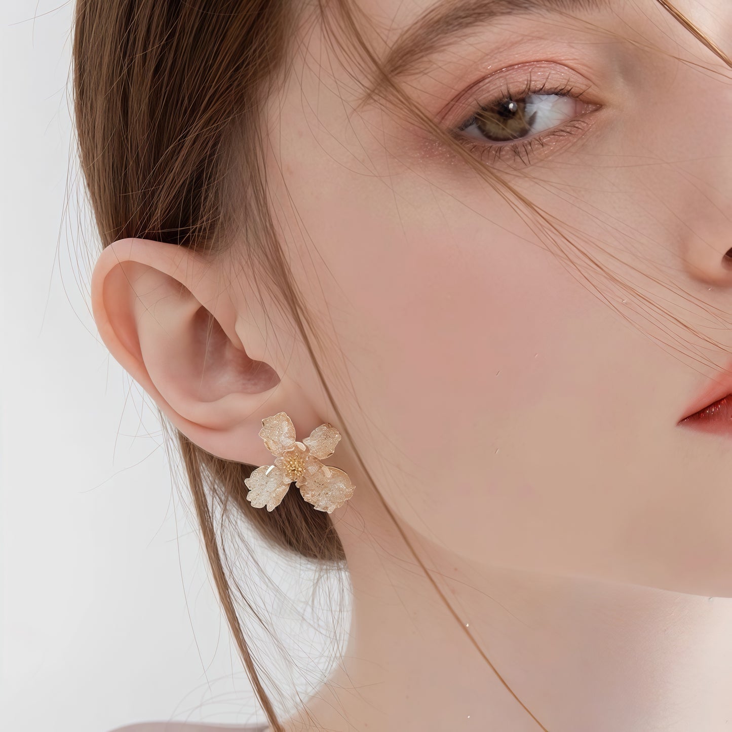 Blossom Crystal Flower Earrings