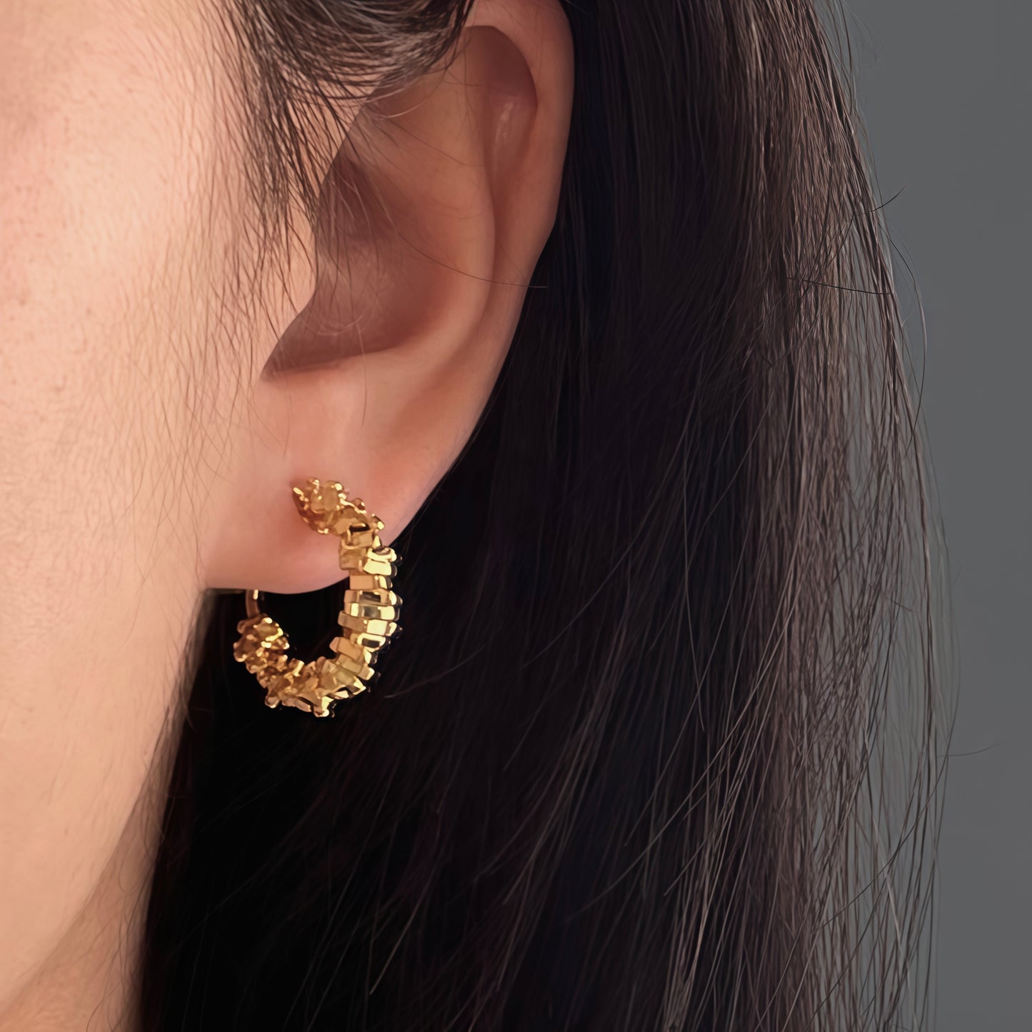 Orbit Fragment Hoop Earrings