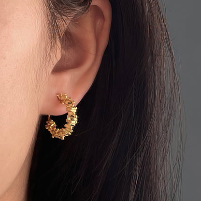 Orbit Fragment Hoop Earrings