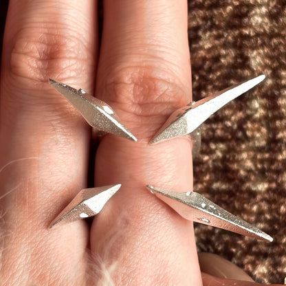 Obsidian Instinct Sculptural Ring