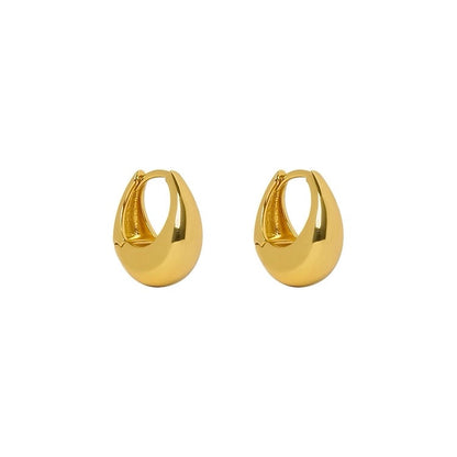 Sculpted Shine Chunky Hoops