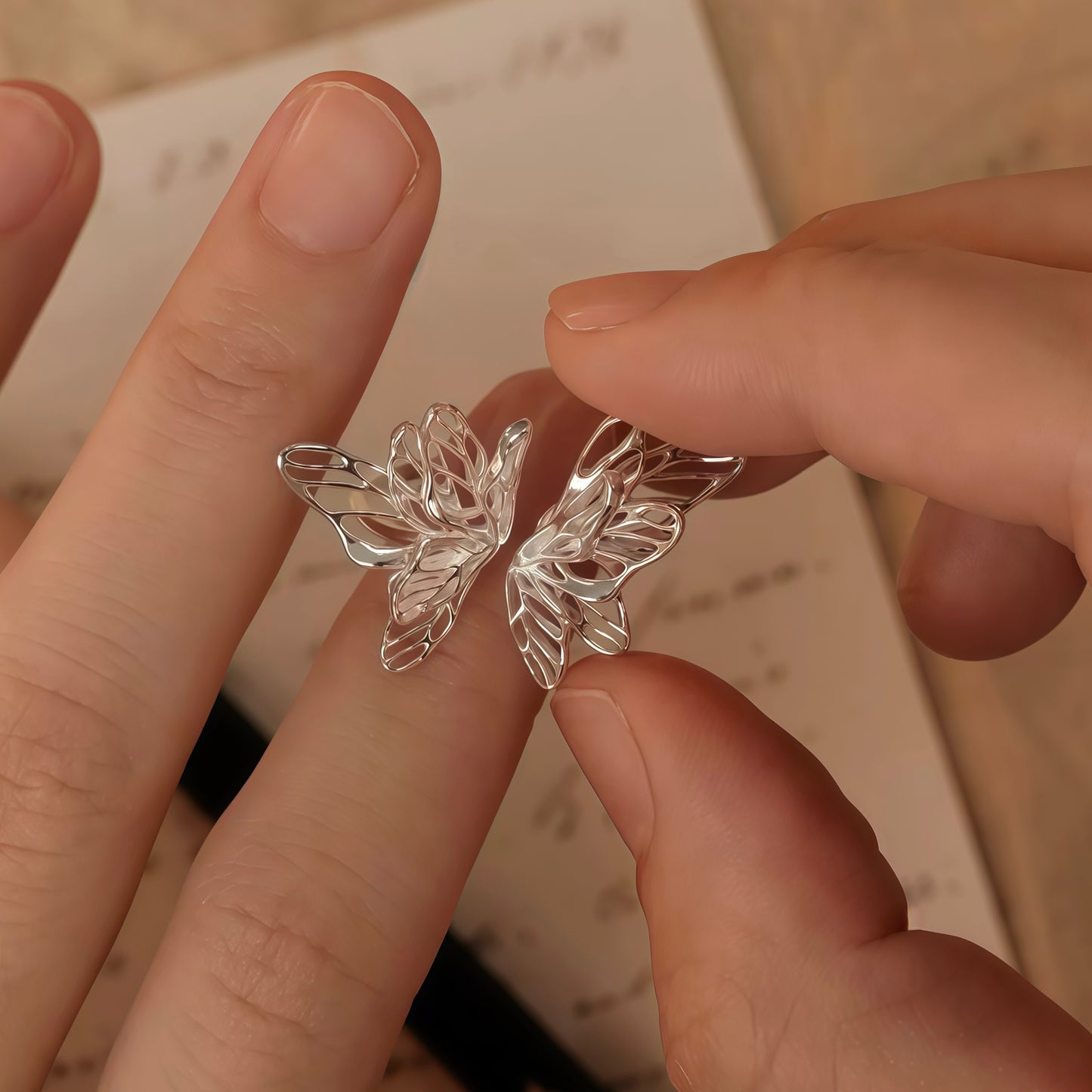 Butterfly Wing Dialogue Ring