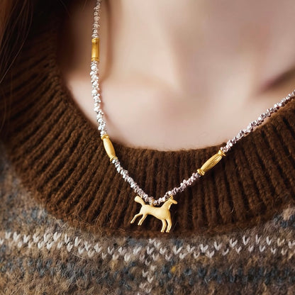Horizon Horse Necklace