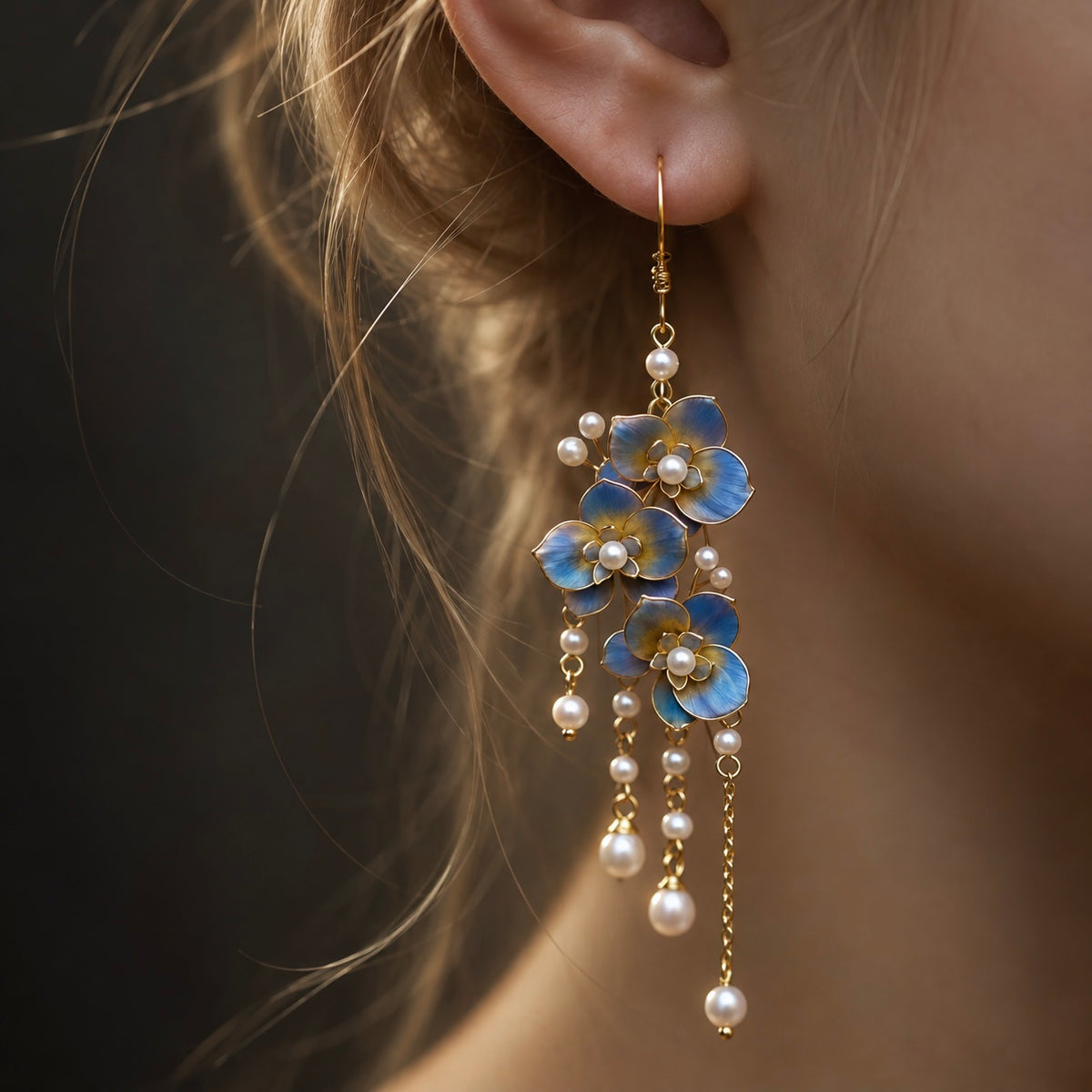 Orchid Rain Earrings