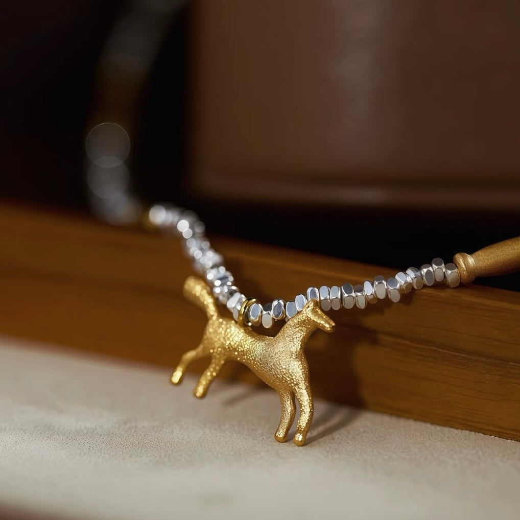 Horizon Horse Necklace