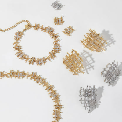 Galactic Lattice Necklace