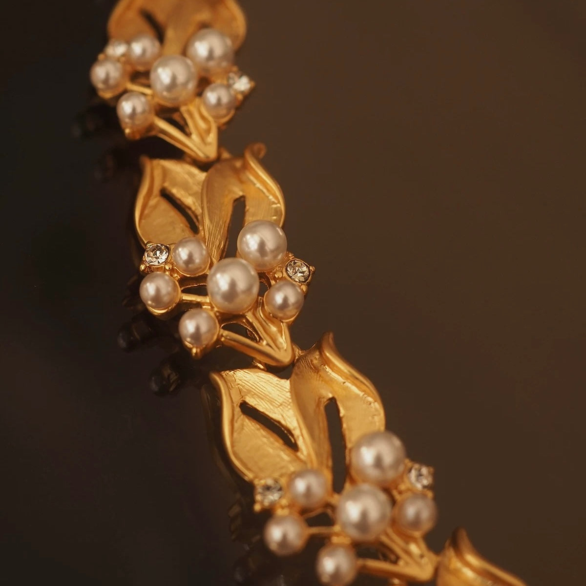 Pearl Leaf Bracelet / Necklace