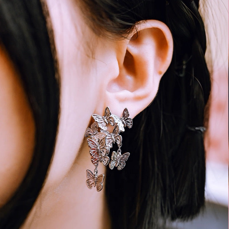 Gyllene fjärilskaskadörhängen