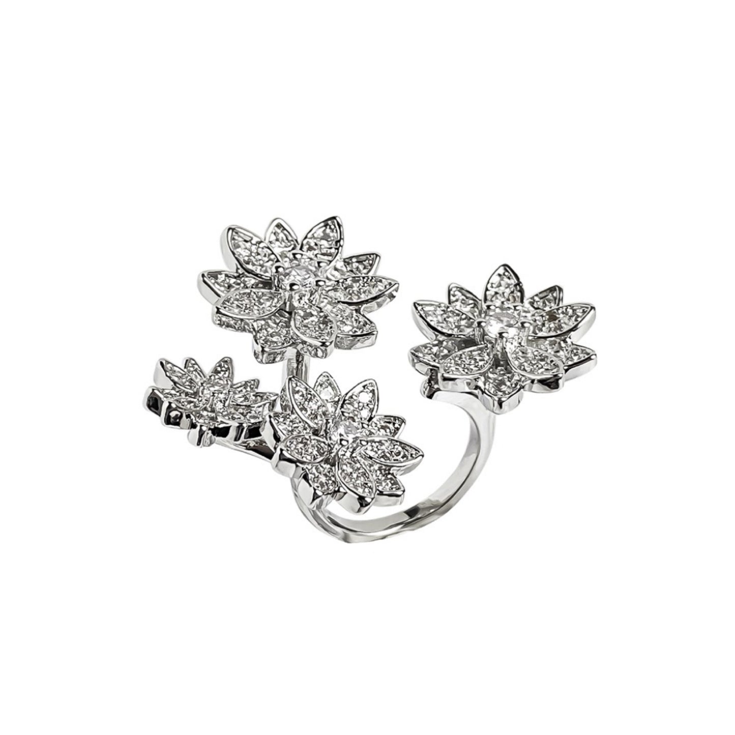 Lotus Blossom Statement Ring