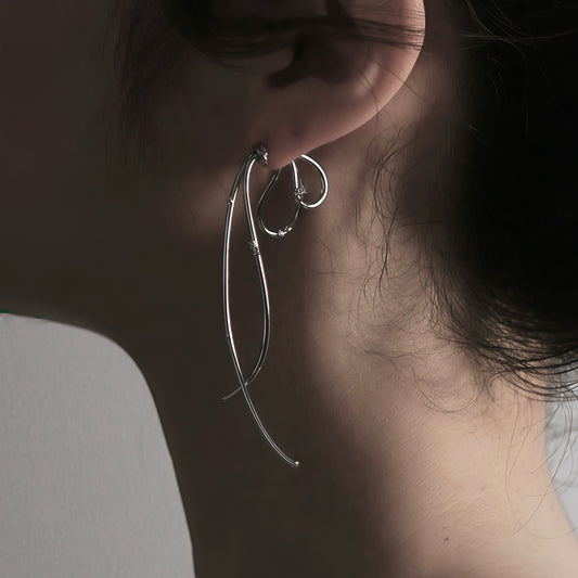 Aether Flow Earrings (2-in-1 Style)
