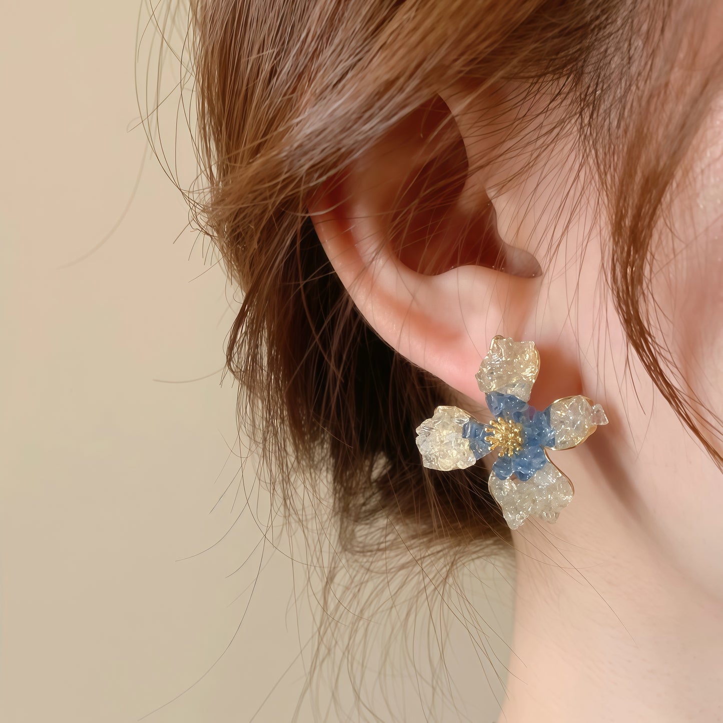 Blossom Crystal Flower Earrings
