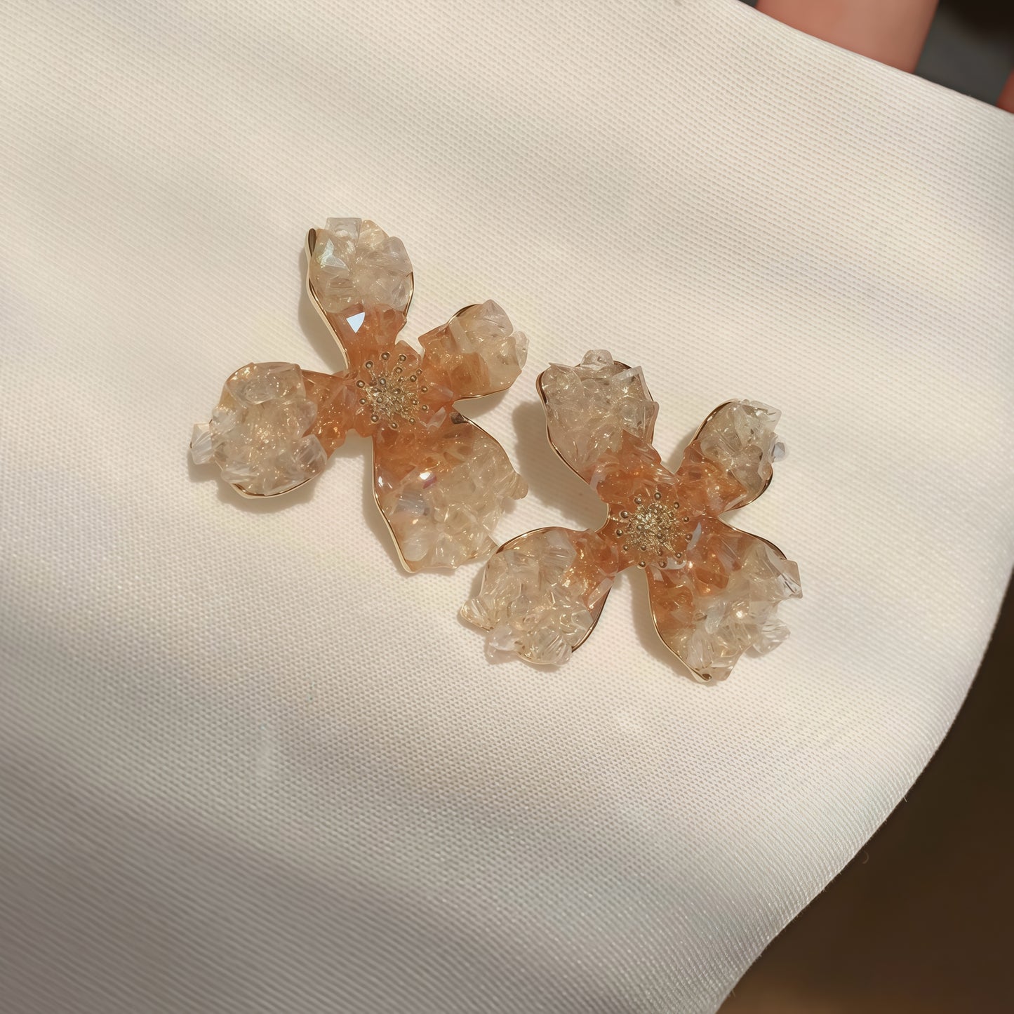 Blossom Crystal Flower Earrings