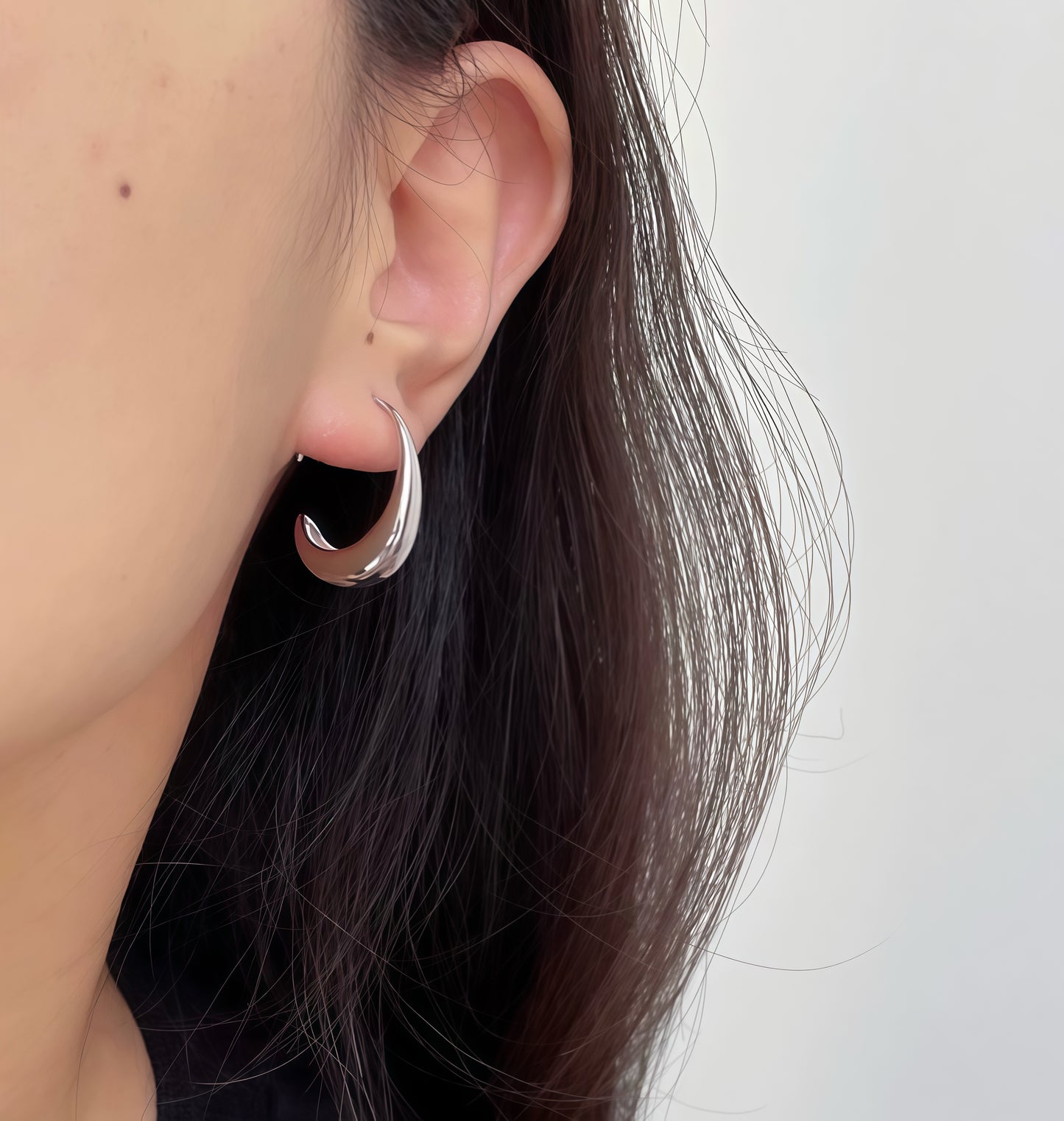 Lunar Flow Øreringe - Guld &amp; Sølv