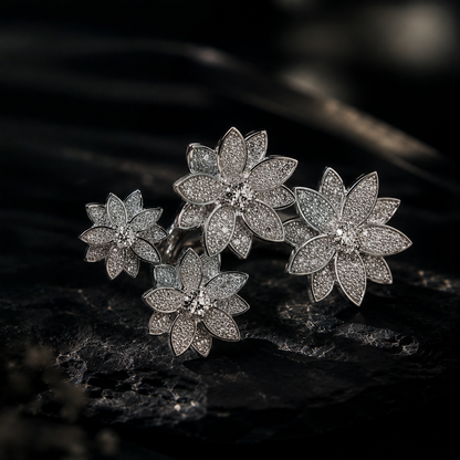Lotus Blossom Statement Ring