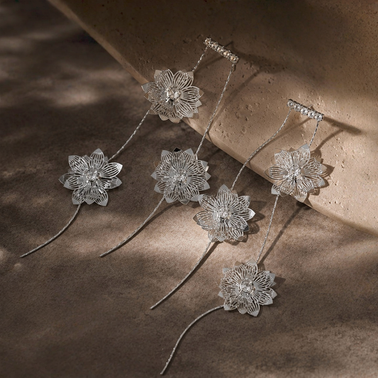 Three Petal Dance Earrings