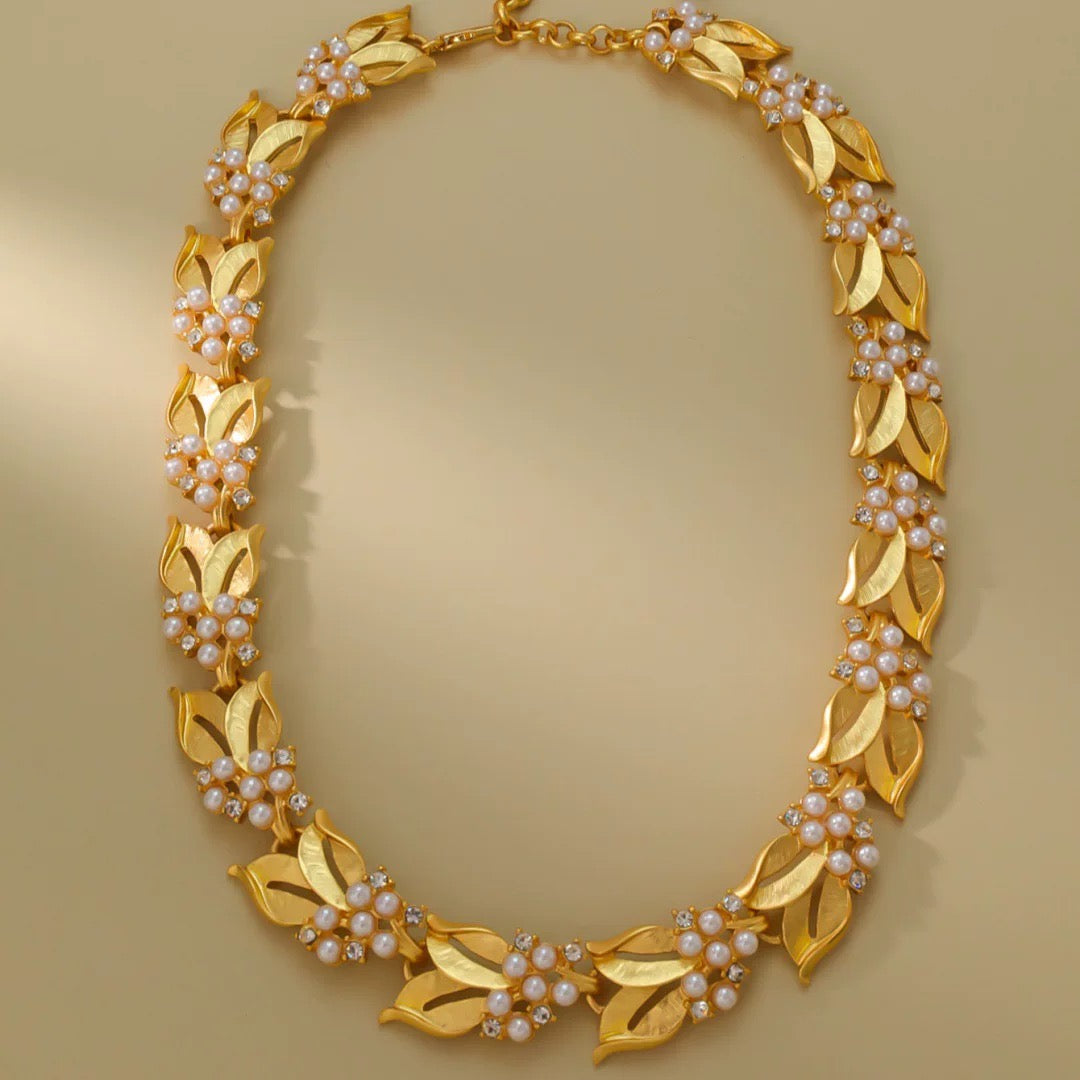 Pearl Leaf Bracelet / Necklace