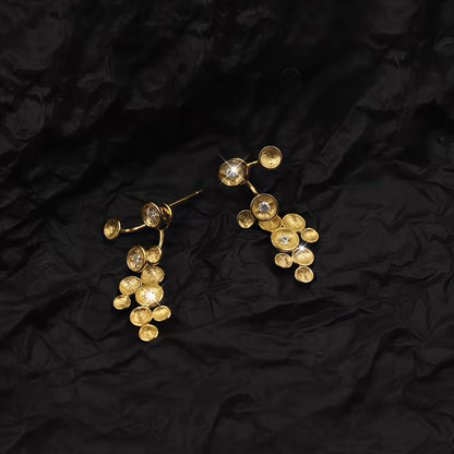 Cluster Drop Earrings (2-in-1 Style)