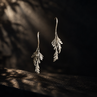 Wild Stillness Leaf Earrings