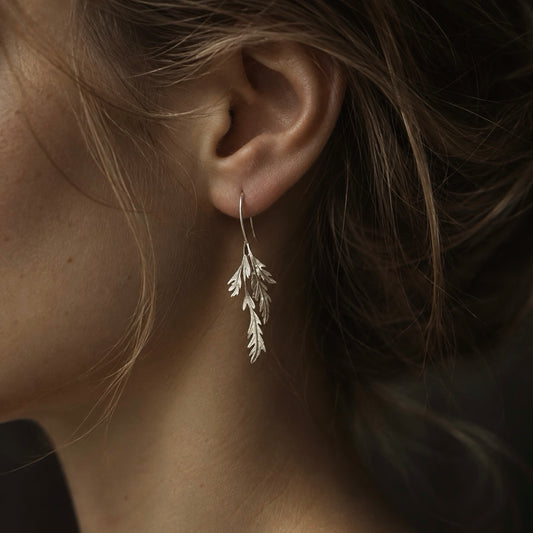 Wild Stillness Leaf Earrings