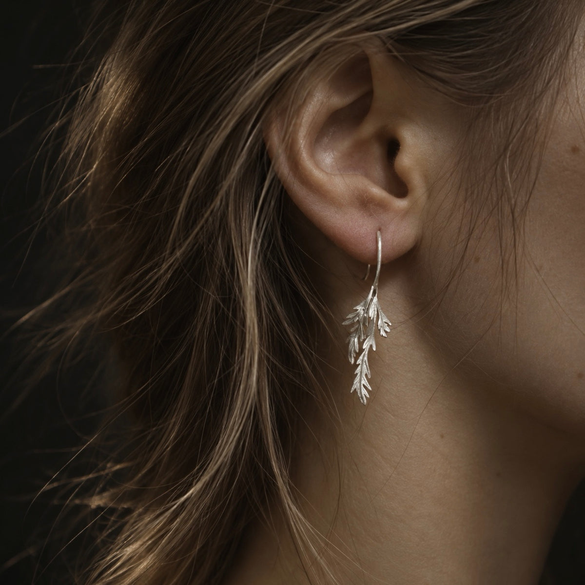 Wild Stillness Leaf Earrings