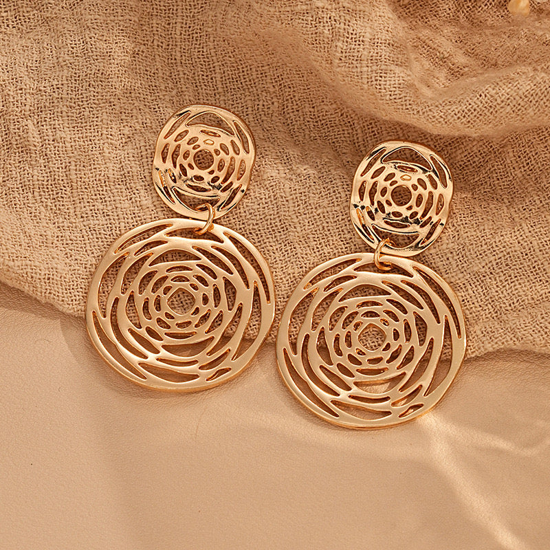 Golden Rose Echo Earrings