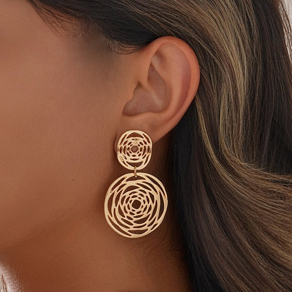 Golden Rose Echo Earrings