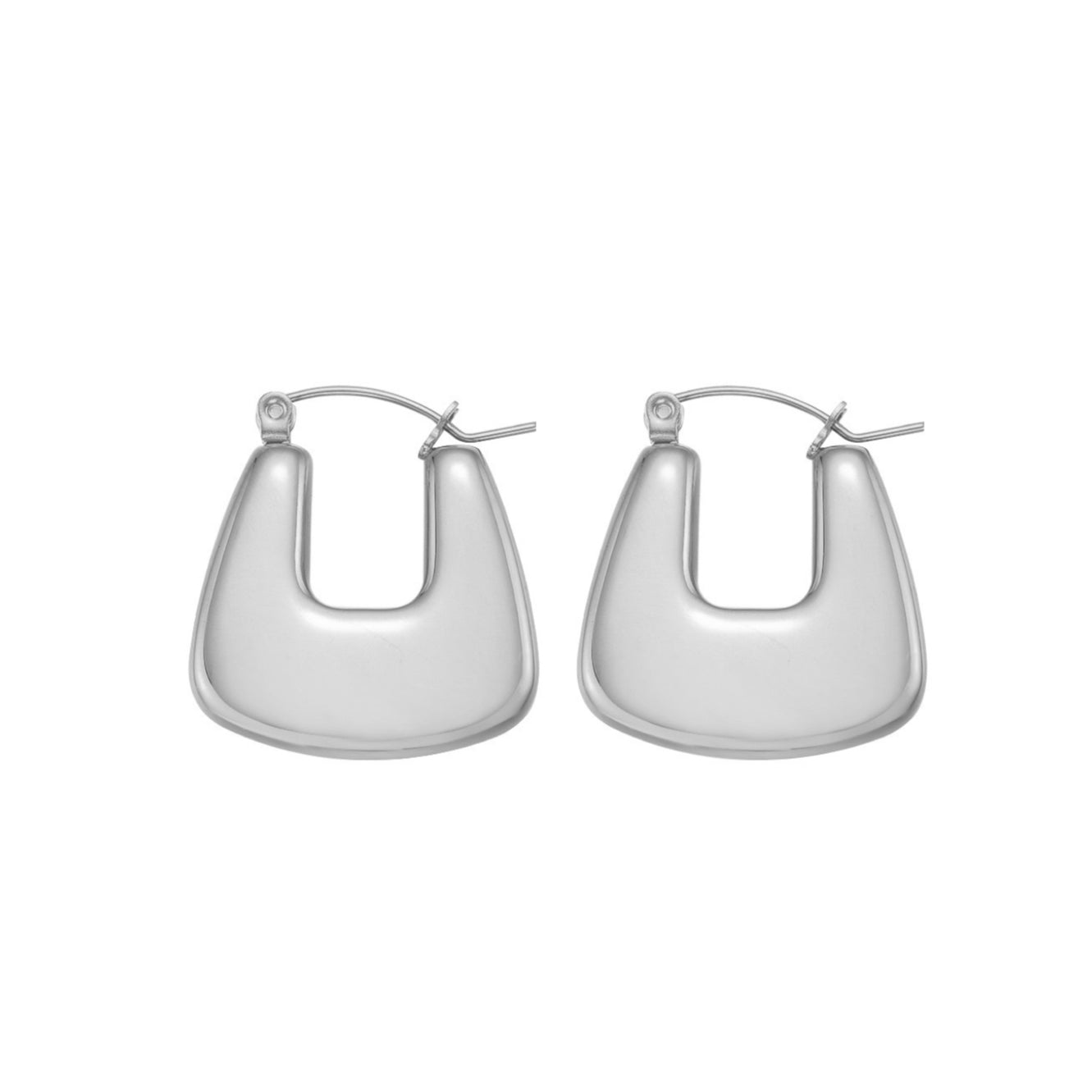 Lock Earrings – Bold Minimalism with Sculptural Precision