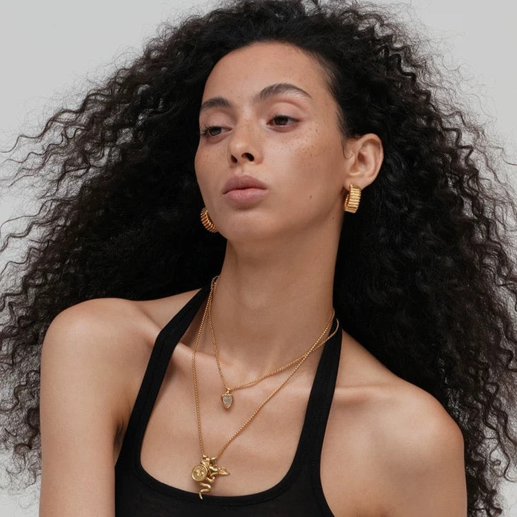 Radiant Coil Earrings