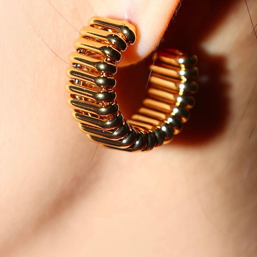 Radiant Coil Earrings