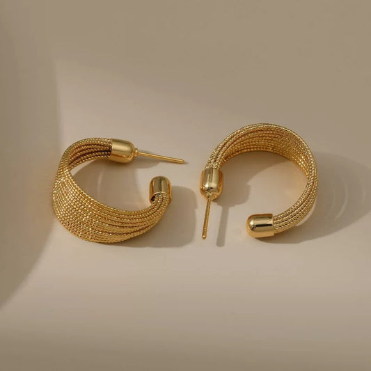 Silken Threads Hoop Earrings